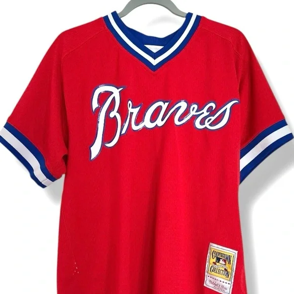 Dale Murphy Atlanta Braves Mitchell & Ness Cooperstown Collection Jersey Size L - Picture 2 of 8